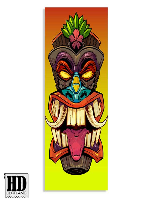 ISLANDER 2 INLAY ART PRINTED LAMINA SPECIAL FIBERCLOTH FOR SURFBOARD GLASS-IN POLY-RESIN