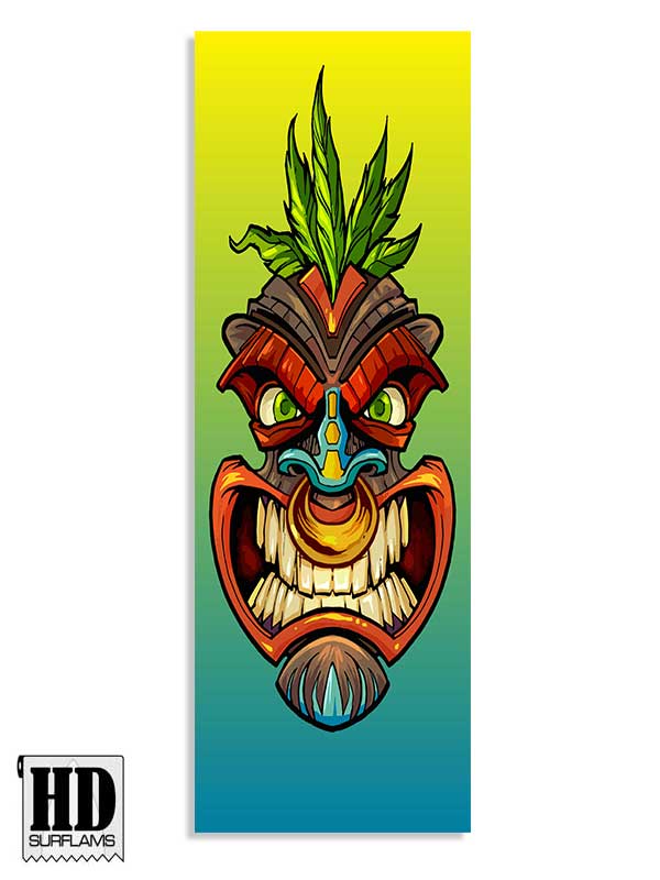 ISLANDER 4 INLAY ART PRINTED LAMINA SPECIAL FIBERCLOTH FOR SURFBOARD GLASS-IN POLY-RESIN