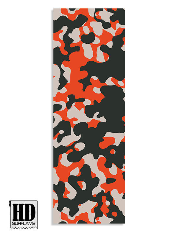 REDLAND CAMO INLAY ART PRINTED LAMINA SPECIAL FIBERCLOTH FOR SURFBOARD GLASS-IN POLY-RESIN