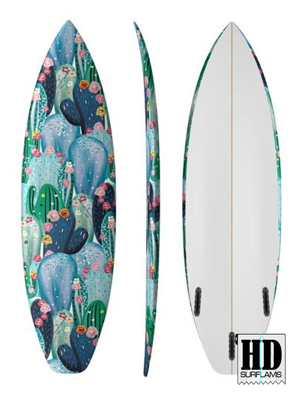 BAJA DREAMS INLAY ART PRINTED LAMINA SPECIAL FIBERCLOTH FOR SURFBOARD GLASS-IN POLY-RESIN