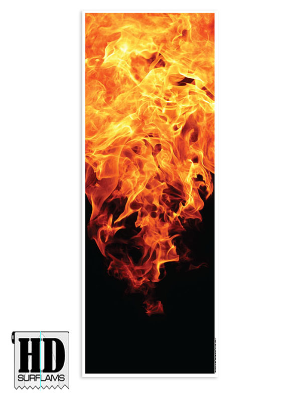 FLAMES SURFBOARD INLAY POLYESTER & EPOXY RESINS