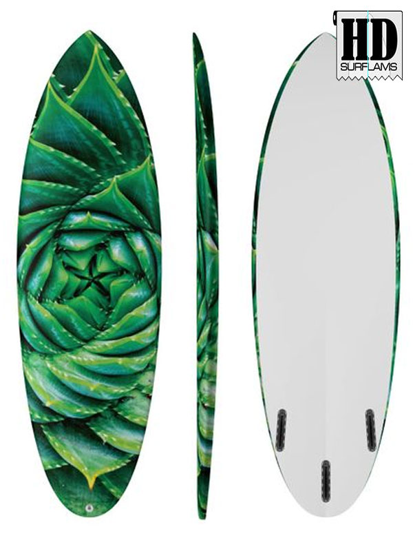 RICK_SAA CACTUS INLAY ART PRINTED LAMINA SPECIAL FIBERCLOTH FOR SURFBOARD GLASS-IN POLY-RESIN