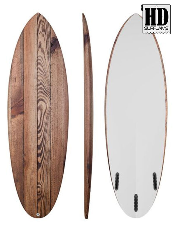 SCRAP WOOD Surfboard Inlay Polyester & Epoxy Resin